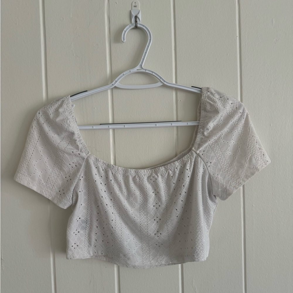 Crochet-Styled SHEIN Cropped Top